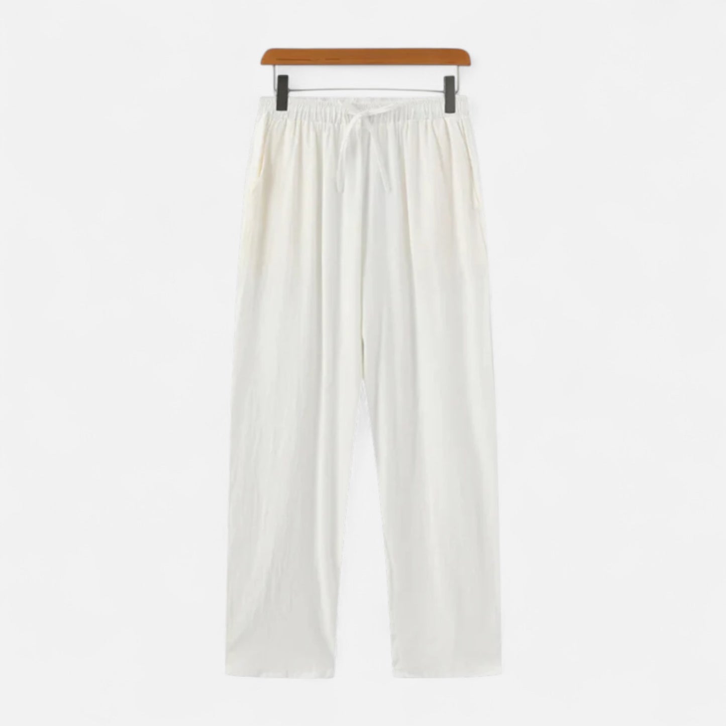 Ritouh | Men’s Linen-Cotton Trousers – Relaxed Fit, Elastic Waist