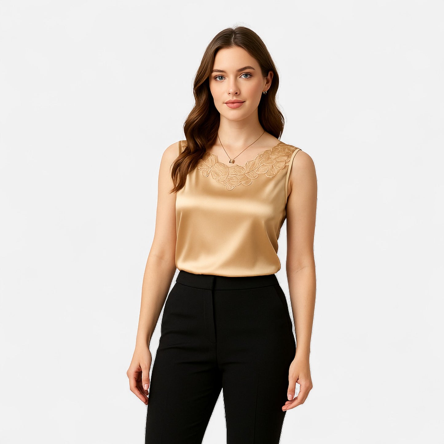 Ritouh | Women’s Lace V-Neck Camisole – Elegant Layering Essential