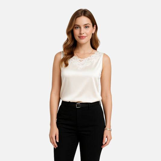 Ritouh | Women’s Lace V-Neck Camisole – Elegant Layering Essential
