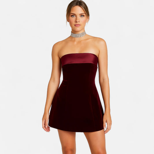 Ritouh | Women’s Fold-Over Mini Dress – Bold Fit, Day-to-Night Style