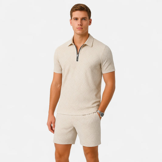 Ritouh | Men’s Polo & Shorts Set – Refined Casual Coordination