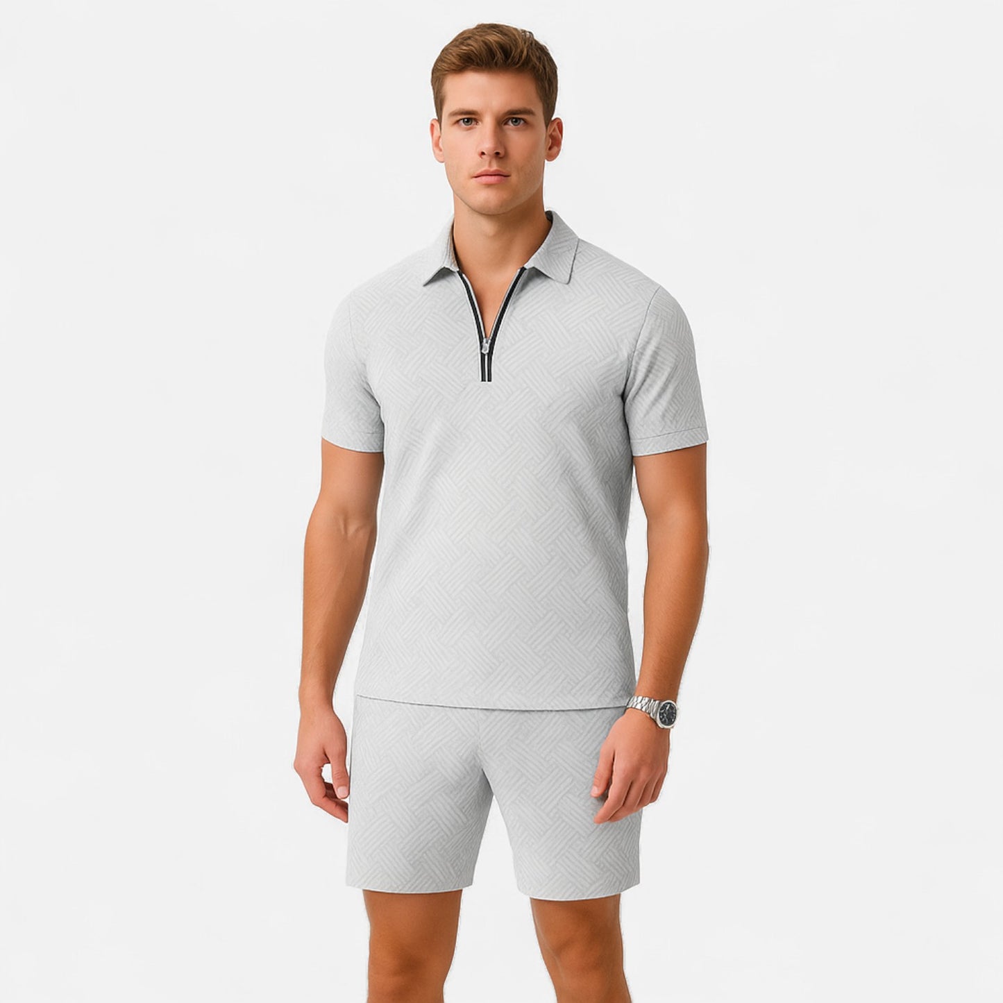 Ritouh | Men’s Polo & Shorts Set – Refined Casual Coordination