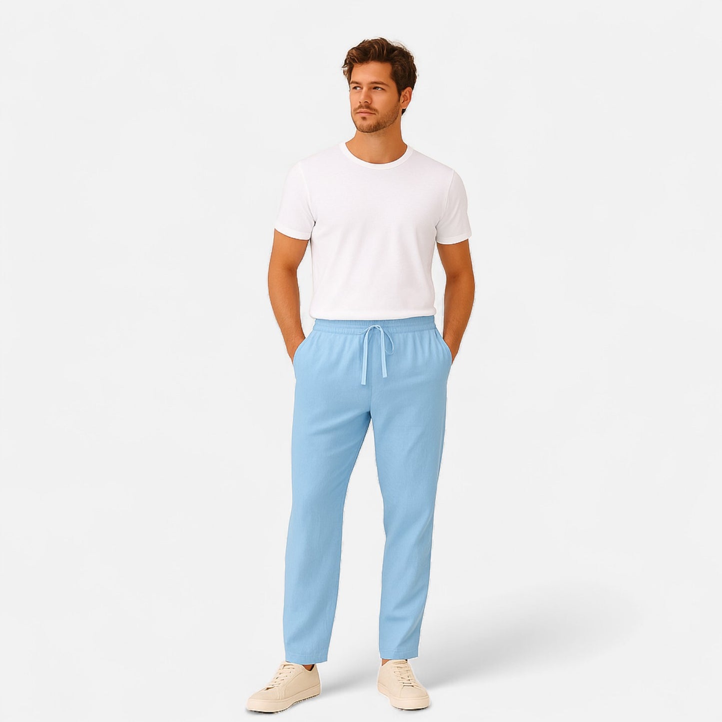 Ritouh | Men’s Summer Linen Pants – Coastal Comfort, Tailored Ease