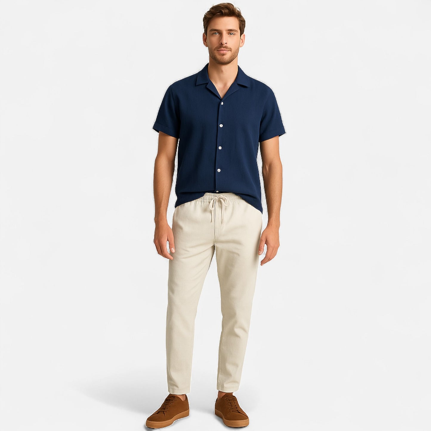 Ritouh | Men’s Summer Linen Set – Relaxed Riviera Ensemble