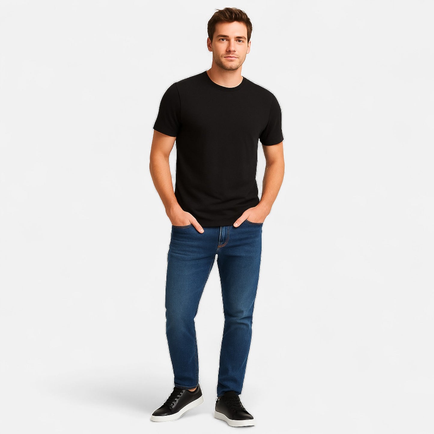 Ritouh | Men’s Leather Sneakers – Sleek Urban Versatility