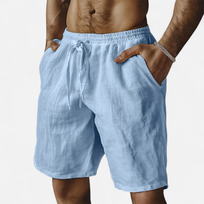 Ritouh | Men’s Linen Drawstring Shorts – Relaxed Fit for Summer