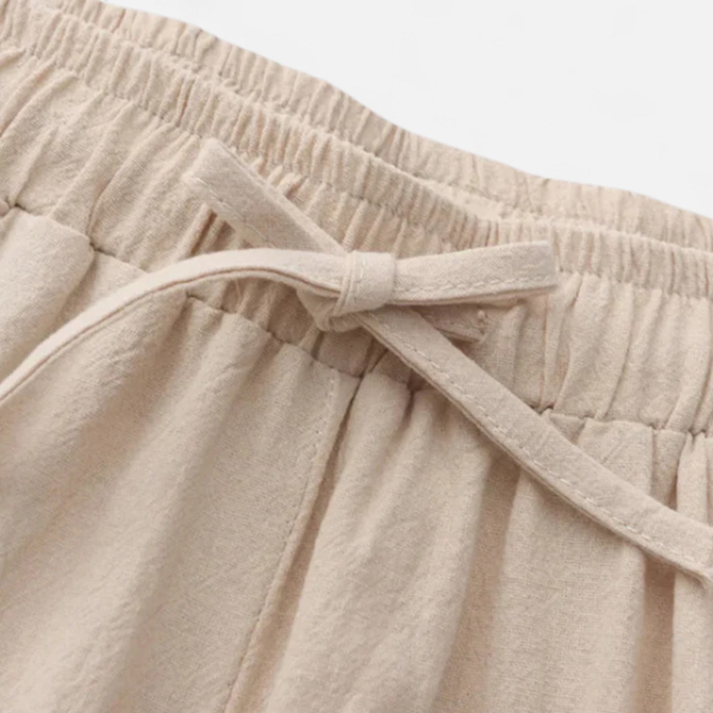 Ritouh | Men’s Linen-Cotton Trousers – Relaxed Fit, Elastic Waist