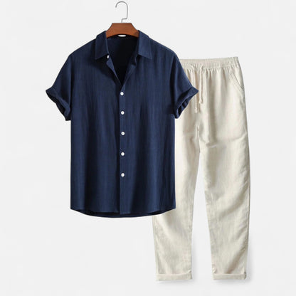 Ritouh | Men’s Summer Linen Set – Relaxed Riviera Ensemble