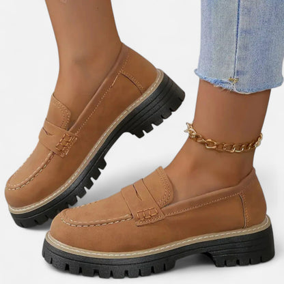Ritouh | Women’s Suede Chunky Loafers – Casual Elegance, All-Day Ease