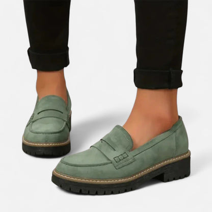 Ritouh | Women’s Suede Chunky Loafers – Casual Elegance, All-Day Ease