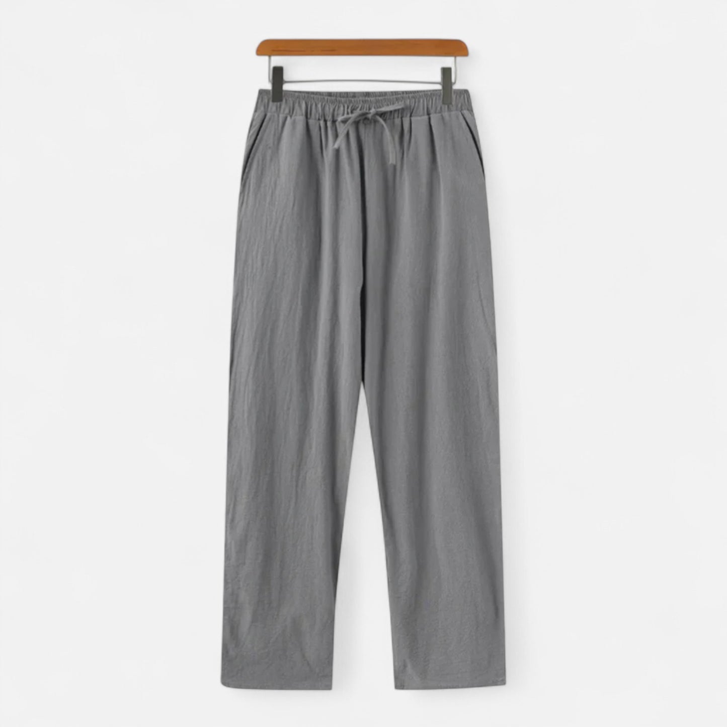 Ritouh | Men’s Linen-Cotton Trousers – Relaxed Fit, Elastic Waist