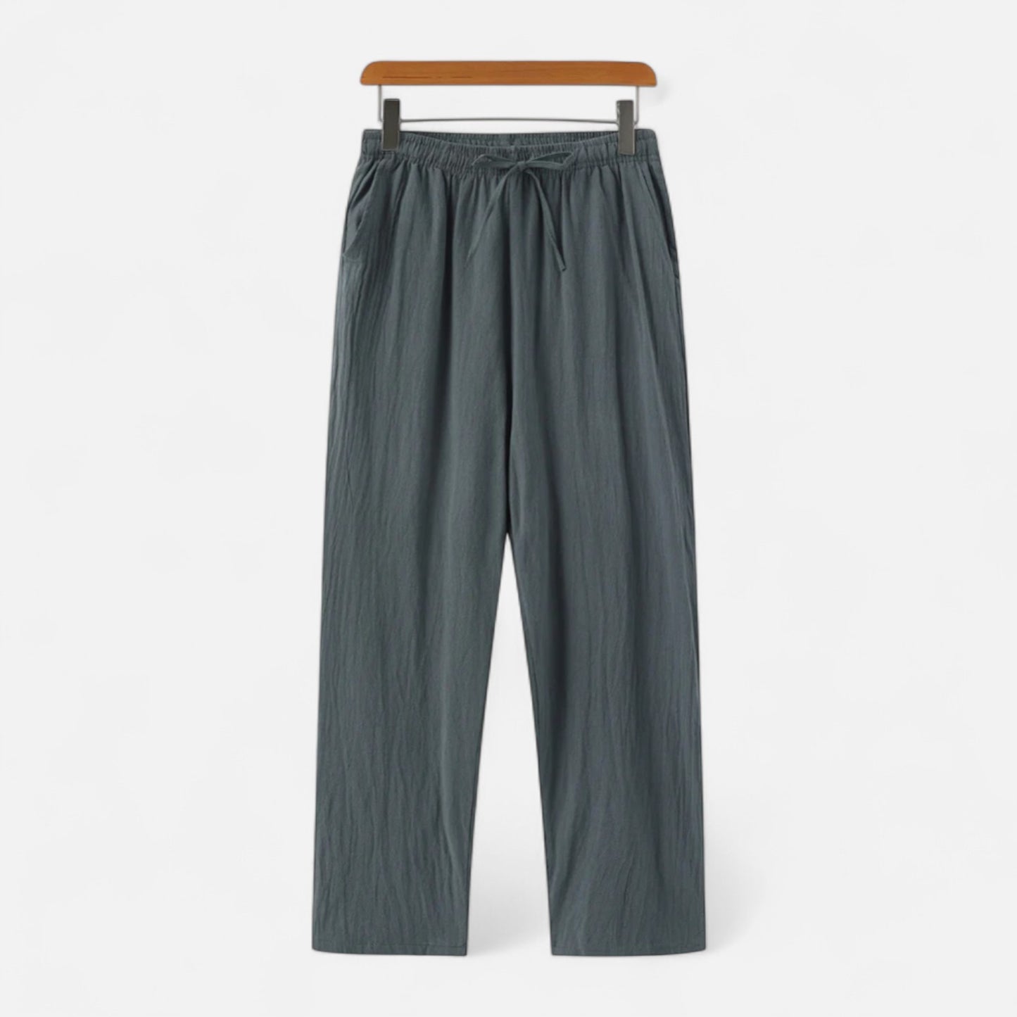 Ritouh | Men’s Linen-Cotton Trousers – Relaxed Fit, Elastic Waist