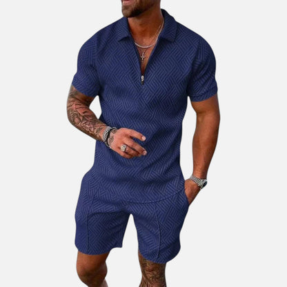 Ritouh | Men’s Polo & Shorts Set – Refined Casual Coordination