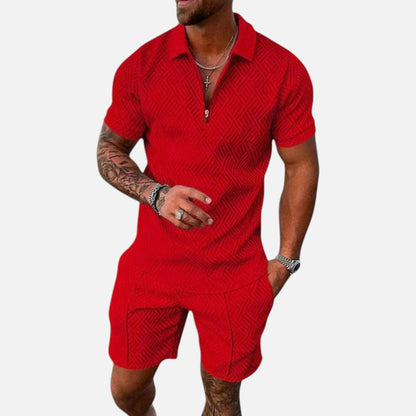 Ritouh | Men’s Polo & Shorts Set – Refined Casual Coordination
