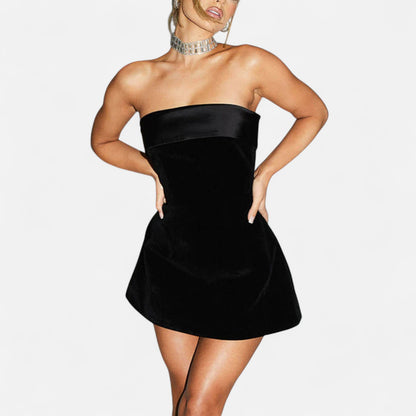 Ritouh | Women’s Fold-Over Mini Dress – Bold Fit, Day-to-Night Style
