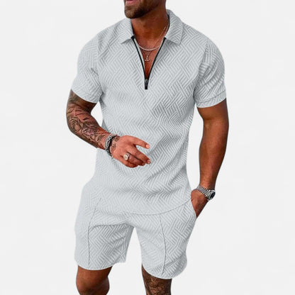 Ritouh | Men’s Polo & Shorts Set – Refined Casual Coordination