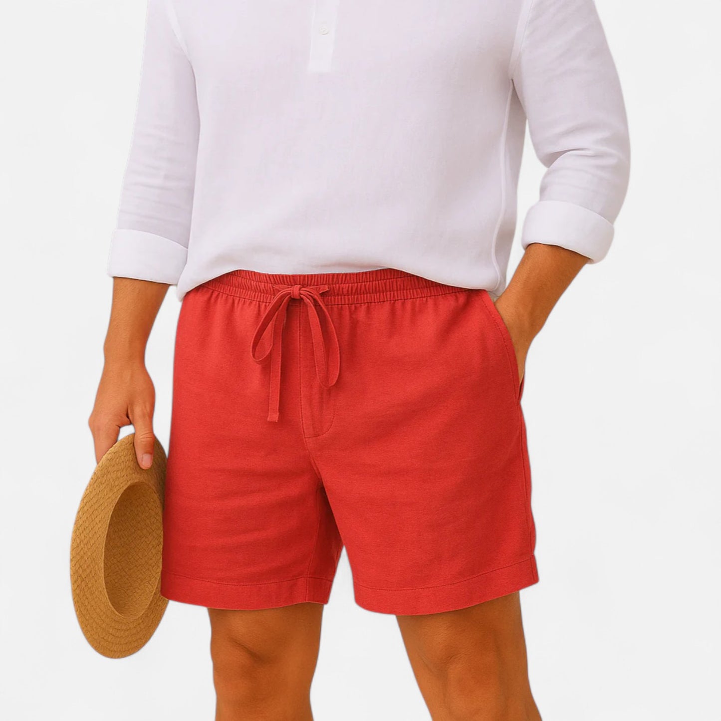 Ritouh | Men’s Linen Summer Shorts – Relaxed Fit, Polished Ease