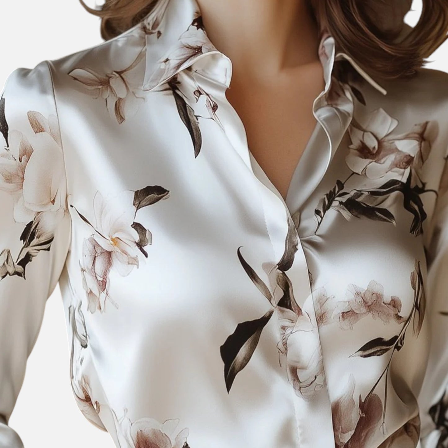 Ritouh | Women’s Magnolia Print Blouse – Effortless Grace in Every Thread