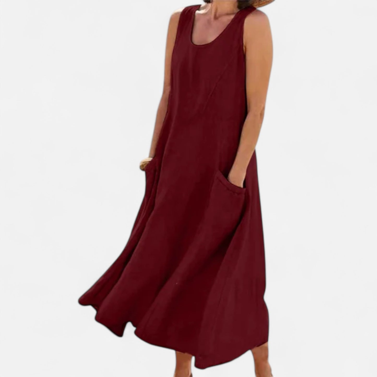 Ritouh | Women’s Relaxed Linen Dress – Lightweight Comfort, Timeless Style