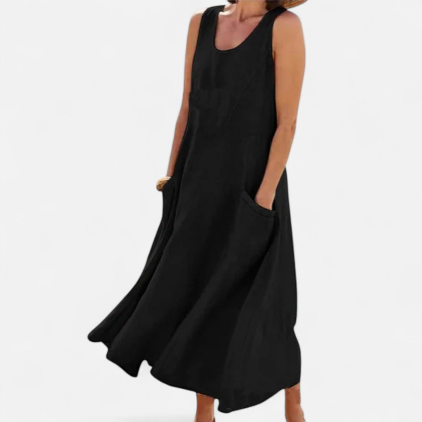 Ritouh | Women’s Relaxed Linen Dress – Lightweight Comfort, Timeless Style