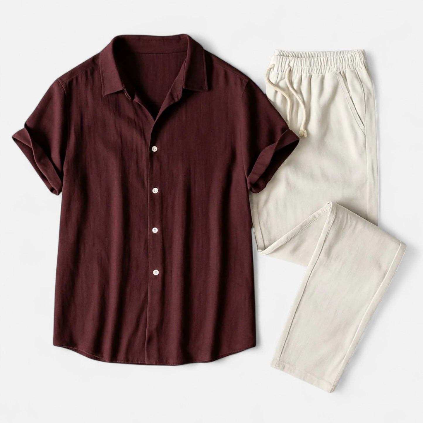 Ritouh | Men’s Summer Linen Set – Relaxed Riviera Ensemble