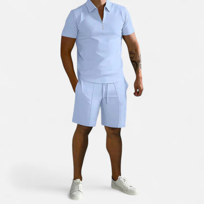 Ritouh | Men’s Summer Co-Ord Set – Shirt & Shorts in Effortless Style