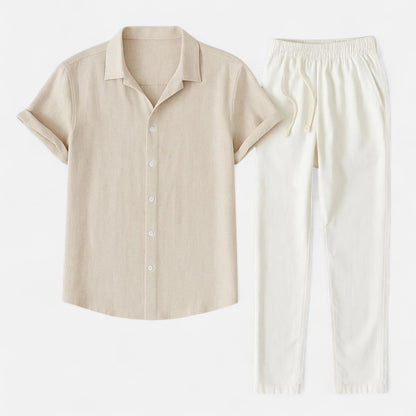 Ritouh | Men’s Summer Linen Set – Relaxed Riviera Ensemble