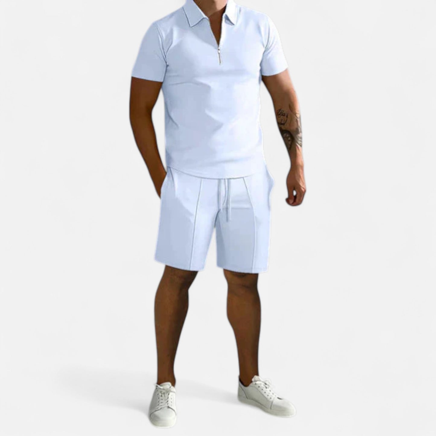 Ritouh | Men’s Summer Co-Ord Set – Shirt & Shorts in Effortless Style