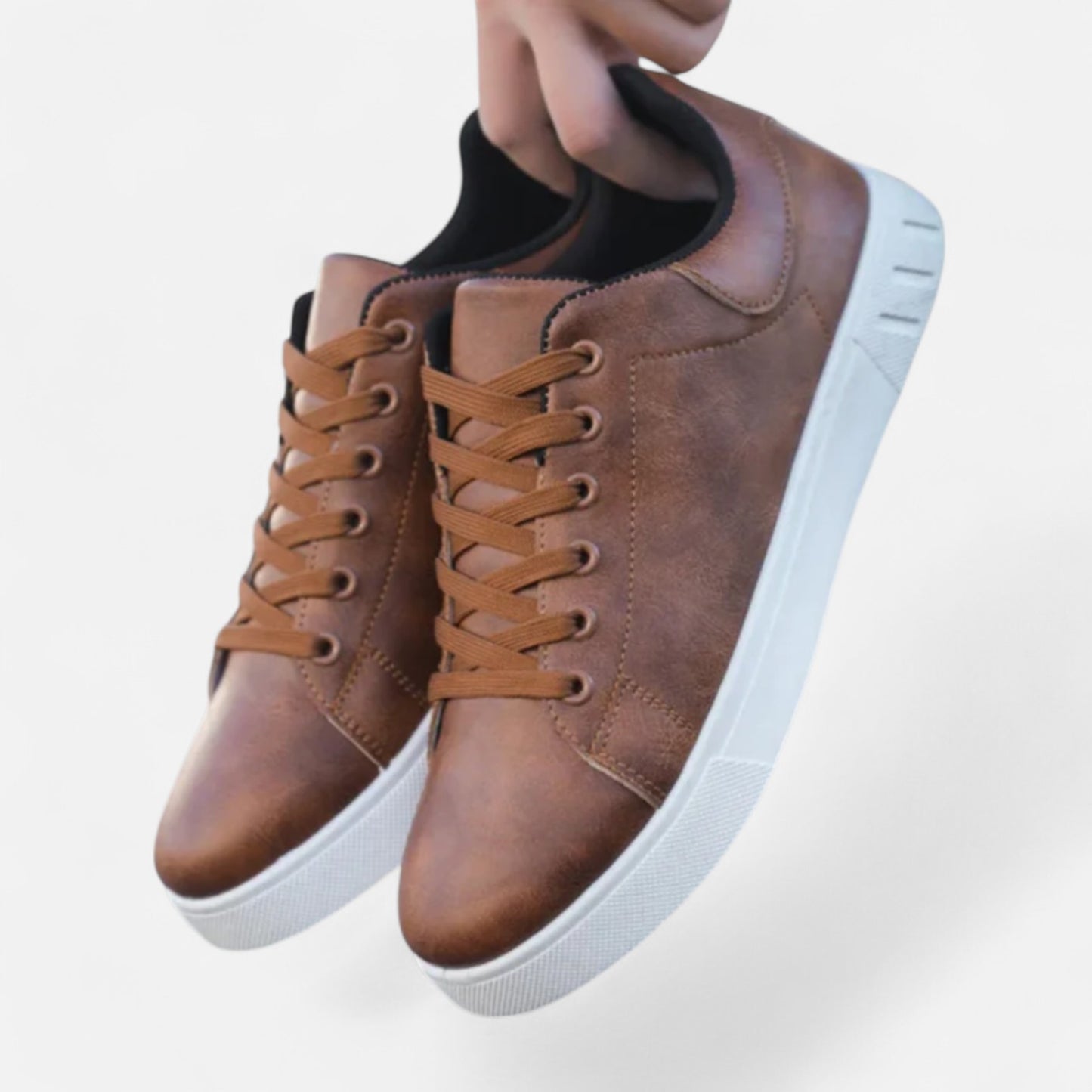 Ritouh | Men’s Leather Sneakers – Sleek Urban Versatility
