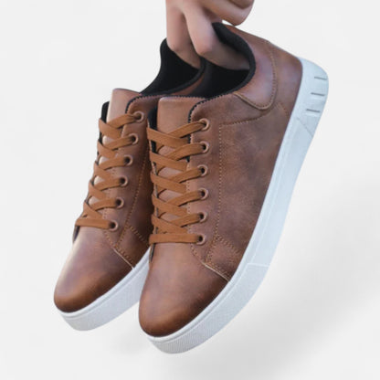 Ritouh | Men’s Leather Sneakers – Sleek Urban Versatility