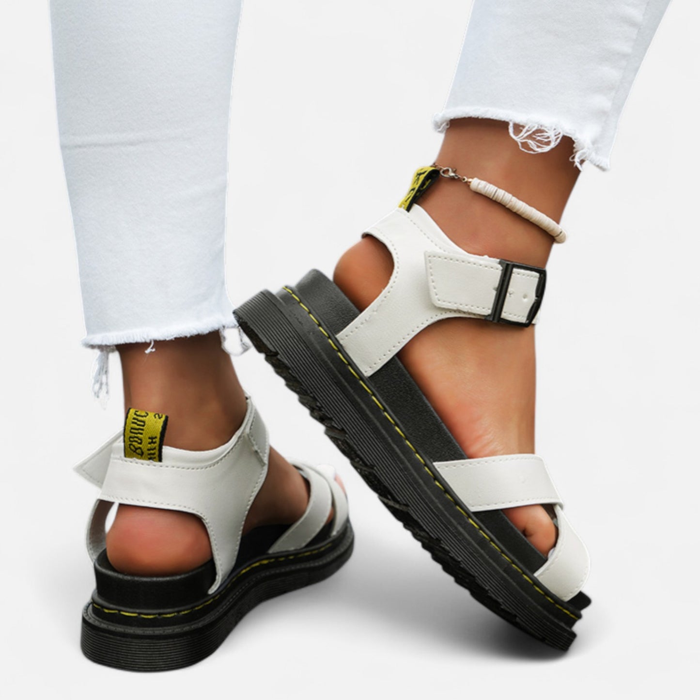 Ritouh | Women’s Roman Sandals – Chunky Sole & Cross-Strap Comfort