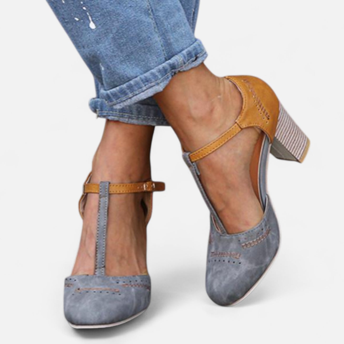 Ritouh | Women’s Orthopedic Heel Shoes – Slip-On Support in Leather